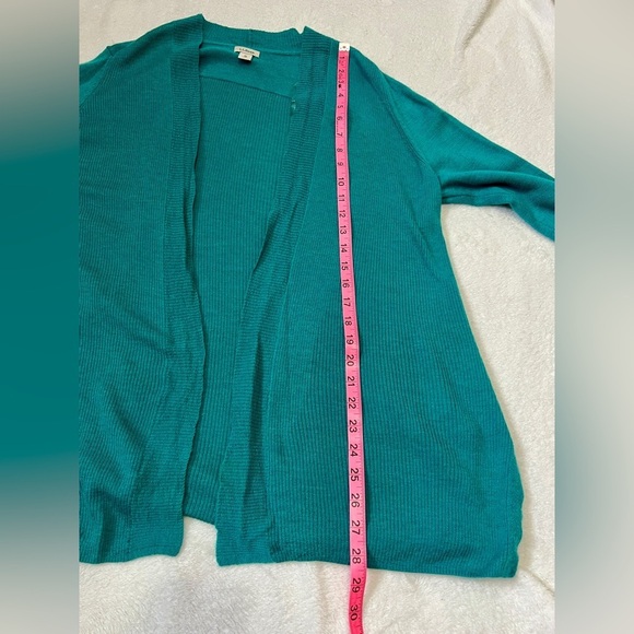 L.L Bean Teal 100% Merino Wool Cardigan - Medium - Picture 7 of 7